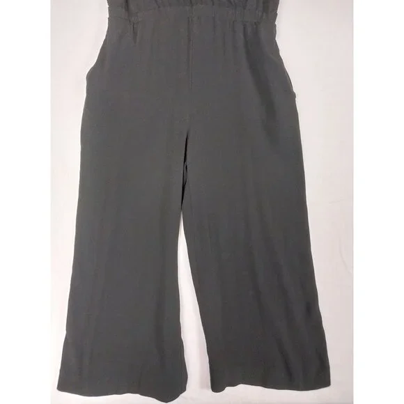 Madewell Star Night Wide Leg Black Romper Jumpsuit Sz XXS - Picture 6 of 14